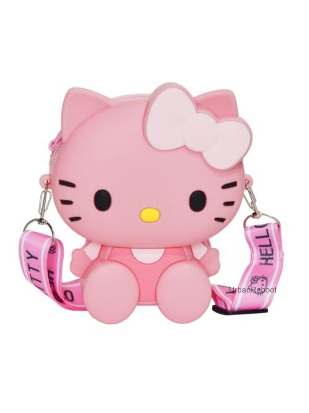 Kawaii Silicone Crossbody Coin Purse with Adjustable Strap